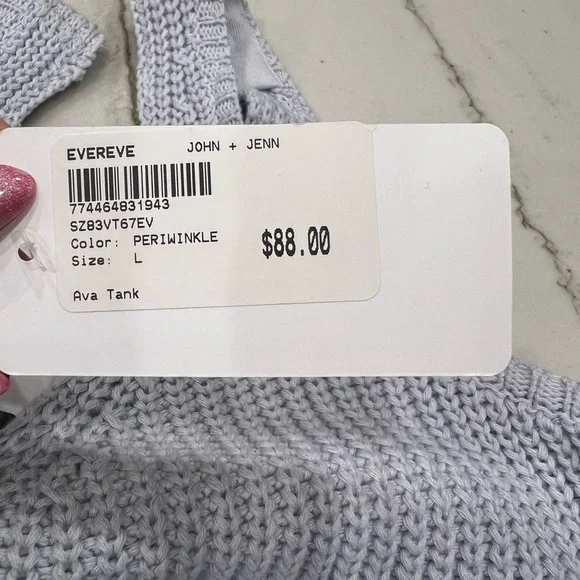 John & Jenn Ava Light blue sweater tank. Size L. NWT. - Picture 5 of 7
